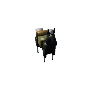 WESTERN 3D SET HORSE3 Super Simple Western Town - Low Poly